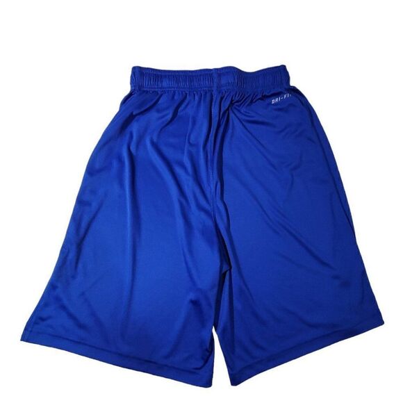 Nike Basketball Shorts Boys Youth Size Medium Dri Fit Blue Drawstring Waist EUC - Picture 2 of 8